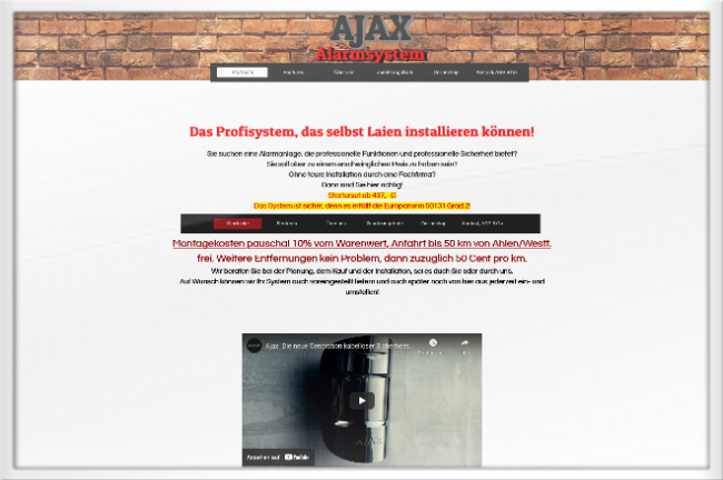 Foto Website AJAX.kaufen